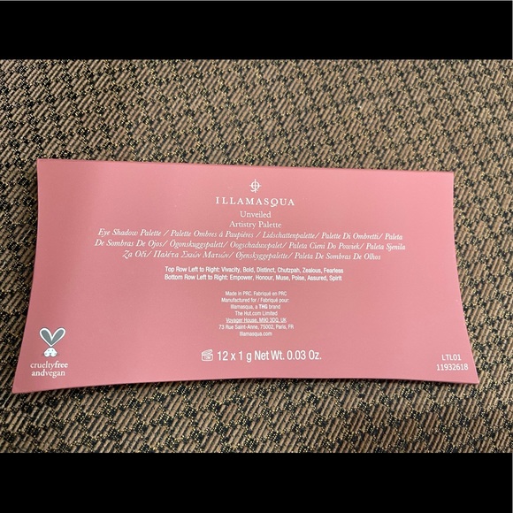 NIB Illamasqua Nude Collection Unveiled Artistry Palette Eyeshadow Makeup - Picture 10 of 12